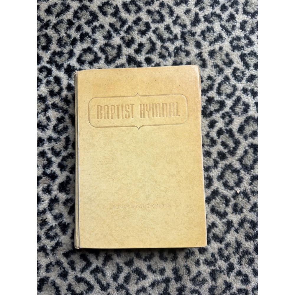 1956 Baptist Hymnal, Yellow Binding, Calvary Baptist Church Songbook Music